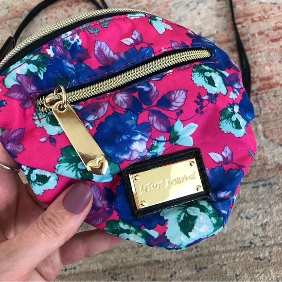 Betsey Johnson Crossbody Purse Pink bundle | diamonds | floral | pink - Picture 3 of 13